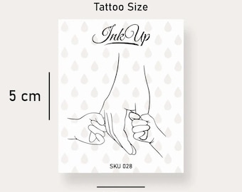 Ouder Kind Tattoo | Set van 2 | 2 Weken Tijdelijke Tattoo | Semi Permanent | Familie Liefde Bijpassende Tattoo