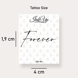 Temporäres Tattoo Forever  | 3er Set | 2 Wochen Tattoo