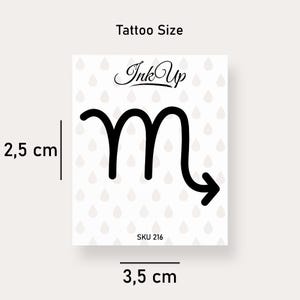 Temporary tattoo zodiac sign Scorpio