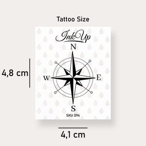 Temporary Tattoo Compass