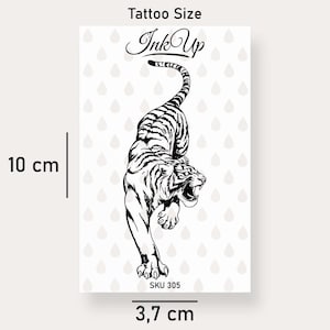 Temporary Tattoo Tiger