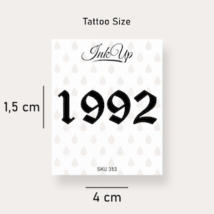 Temporary tattoo 1992