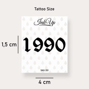 Temporary tattoo 1990