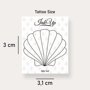 Temporary tattoo shell