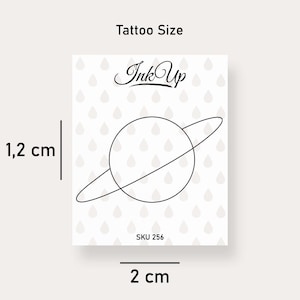 Temporary Tattoo Saturn