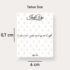 Temporary Tattoo Love Yourself