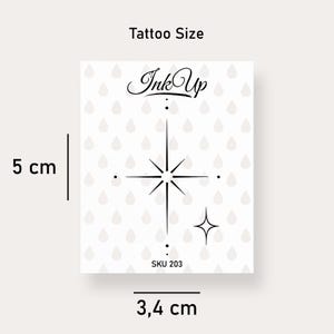 Temporary Tattoo Two Stars