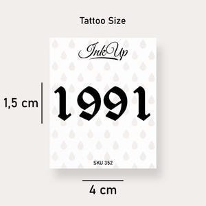 Temporary tattoo 1991