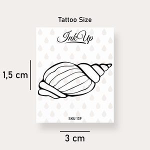 Temporary tattoo shell