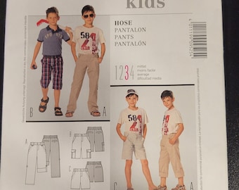 Burda 9525 Sewing Pattern UNCUT Boys Sizes 7-13