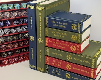 Dice Book – Spersonalizowane etui do przechowywania kości DnD, Dice Vault, prezent dla Mistrza Gry
