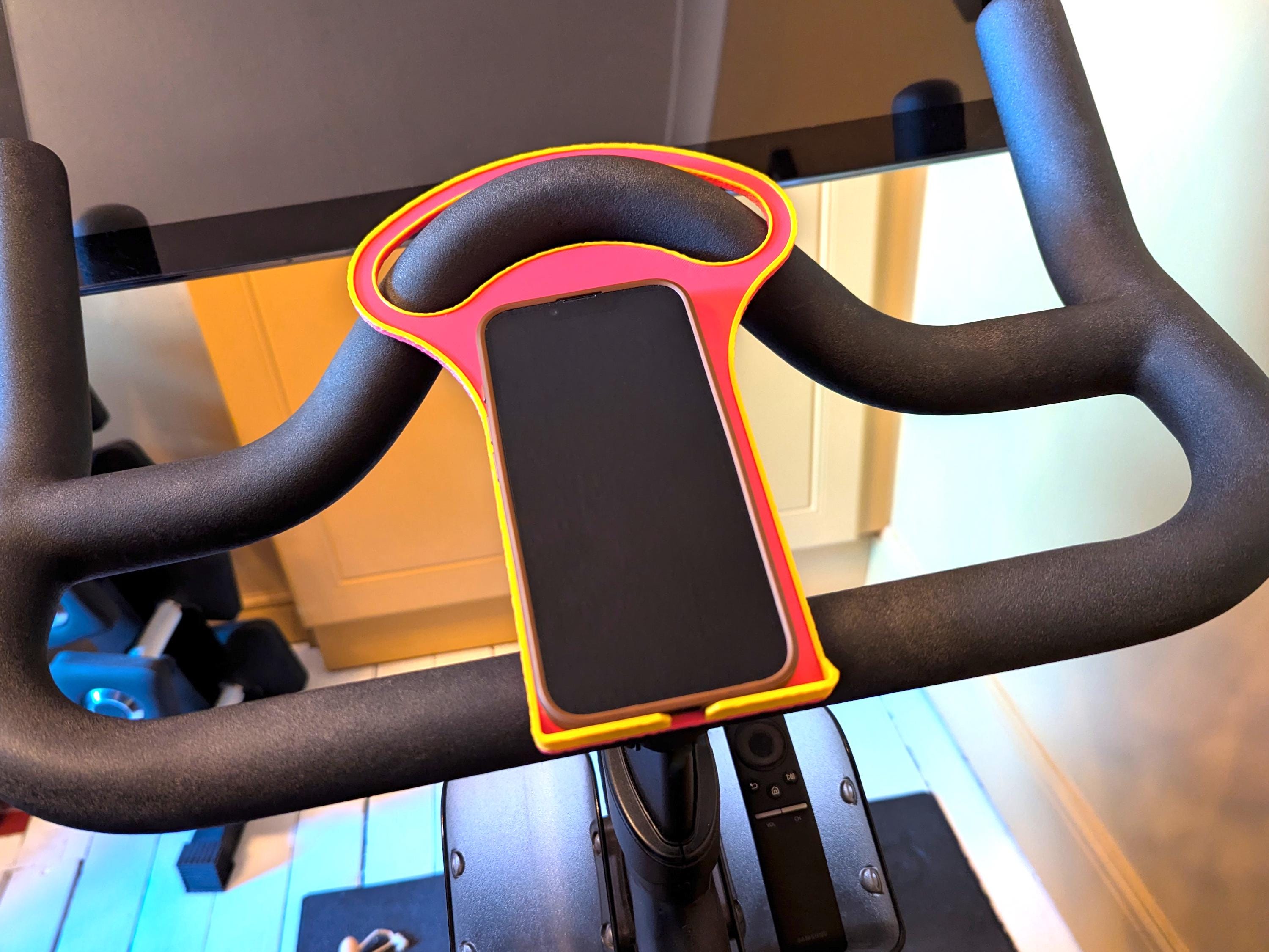 stationary bicycle book holder AirDyne AD6 Reading Rack Tablet Phone Laptop Book Holder