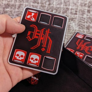 Ficha de seguimiento de tiradas de salvación contra la muerte para D&D - Accesorio para D&D - Contador de tiradas de salvación contra la muerte - Regalo para el Dungeon Master