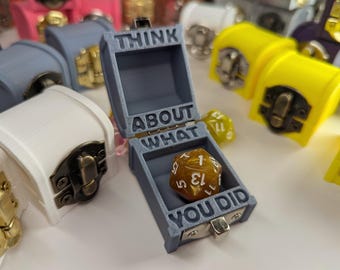 Würfelbox - D&D Würfelbox, Würfel Jail Box, Lustige Würfel Box für Tabletop RPG