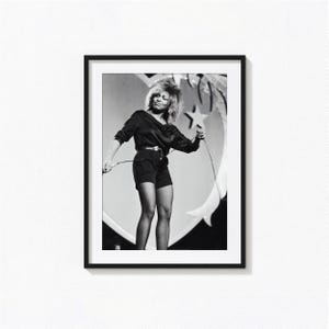Poster di Tina Turner / Arte murale in bianco e nero di Tina Turner, poster di copertina di album, decorazioni per la casa, stampe fotografiche, poster rock 'n' roll, BAM299