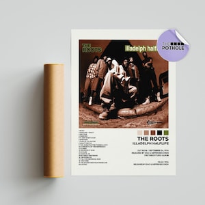 Poster di The Roots / Poster di Illadelph Halflife / The Roots, L'Illadelph Halflife / Poster della copertina dell'album / Poster della tracklist, poster personalizzato