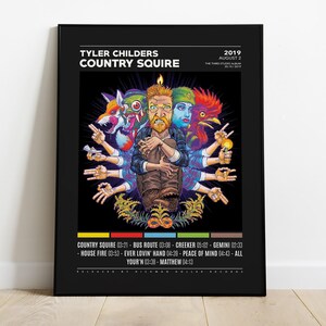 Tyler Kinder Poster | Landknecht Poster | Tracklist Album Cover Poster / Album Cover Poster, Tyler Childers, Fegefeuer, Landknecht
