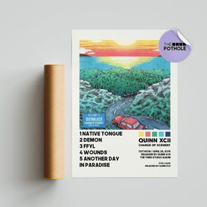 Pósters de Quinn XCII / Póster de "Cambio de Escenario", portada del álbum, arte de pared impreso, póster personalizado, decoración del hogar, Quinn XCII, Cambio de Escenario