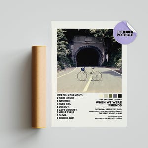 The Backseat Lovers Posters / Als wir Freunde waren Poster, Album Cover Poster, Print Wandkunst, Individuelles Poster, Home Decor, The Backseat Lovers