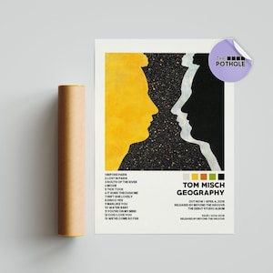 Poster di Tom Misch, Poster di geografia, Poster di copertina dell'album, Stampa di poster da parete, Personalizzato, Tom Misch, Geografia, Poster della tracklist
