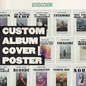 Richiedi la tua scelta di album / Poster di album personalizzato / Poster di copertina di album / Copertine di album / Stampe / Idee regalo