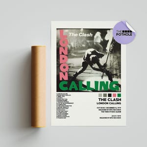 The Clash Posters / London Calling Poster / The Clash, London Calling, Album Cover Poster / Poster Print Wall Art, Custom Poster