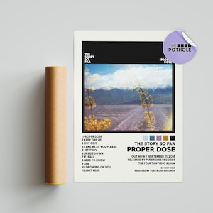 The Story So Far Posters / Proper Dose Poster / Album Cover Poster, Poster Print Wall Art, Custom Poster, The Story So Far