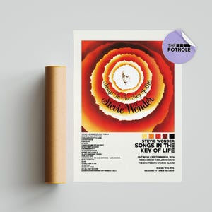 Poster di Stevie Wonder, Poster di Songs in the Key of Life, Poster di copertina dell'album, Stampa di poster da parete, Poster personalizzato, Arredamento per la casa, Stevie Wonder