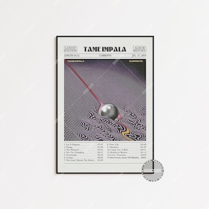 Tame Impala Retro Newspaper Print, Currents Poster, Tame Impala Poster, Album Cover Posters, LC4