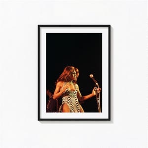 Poster di Tina Turner / Arte murale in bianco e nero di Tina Turner, poster di copertina di album, decorazioni per la casa, stampe fotografiche, poster rock 'n' roll, BAM293