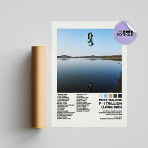 Post Malone Poster / F1 Trillion Langbettposter / Album Cover Poster Poster Druck Wandkunst, Individuelles Poster, Home Decor, Post Malone