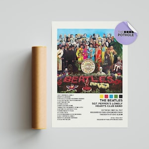 Die Beatles Poster / Sgt. Pepper's Lonely Hearts Club Poster / The Beatles, Album Cover Poster, Plakat-Druck Wandkunst, Individuelles Poster