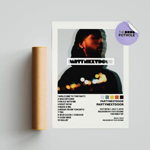 Poster PartyNextDoor / Poster Party Next Door, Poster con la tracklist dell'album, Stampa artistica da parete, Poster personalizzato, PartyNextDoor