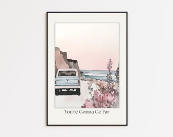 You’re Gonna Go Far Poster / Album Cover Poster / Print Wall Art / Custom Poster / Home Decor V2