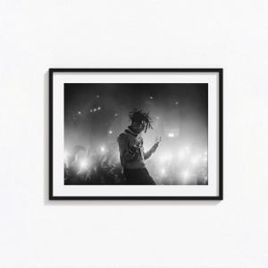 Playboi Carti Posters / Playboi Carti Schwarz Weiß Wand Kunst, Album Cover Poster, Wohnkultur, Fotografie Drucke, Die Lit, Lotta, BAM268