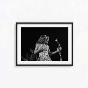 Poster di Tina Turner / Arte murale in bianco e nero di Tina Turner, poster di copertina di album, decorazioni per la casa, stampe fotografiche, poster rock 'n' roll, BAM294