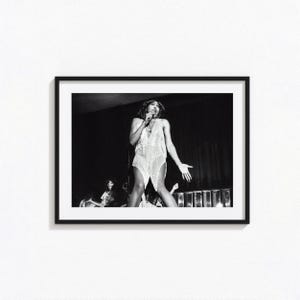 Poster di Tina Turner / Arte murale in bianco e nero di Tina Turner, poster di copertina di album, decorazioni per la casa, stampe fotografiche, poster rock 'n' roll, BAM298