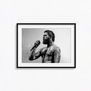Post Malone Poster / Post Malone Schwarz Weiß Wand Kunst, Musik Poster, Wohnkultur, Fotografie Drucke, Hollywoods Bleeding Poster
