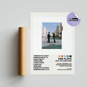 Poster Pink Floyd / Poster Wish You Were Here, Pink Floyd, Poster copertina album, Poster stampa arte murale, Poster gruppo musicale, Arredamento casa