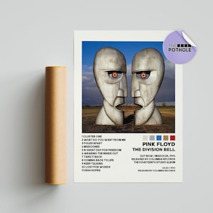Affiches Pink Floyd/Affiche Division Bell, Pink Floyd, affiche de pochette d'album, impression d'art mural, affiche de groupe de musique, décoration d'intérieur