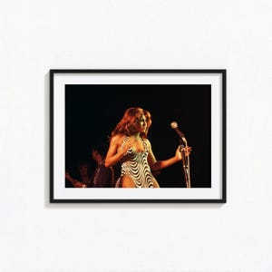 Poster di Tina Turner / Arte murale in bianco e nero di Tina Turner, poster di copertina di album, decorazioni per la casa, stampe fotografiche, poster rock 'n' roll, BAM286