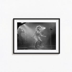 Poster di Tina Turner / Arte murale in bianco e nero di Tina Turner, poster di copertina di album, decorazioni per la casa, stampe fotografiche, poster rock 'n' roll, BAM292
