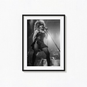 Poster di Tina Turner / Arte murale in bianco e nero di Tina Turner, poster di copertina di album, decorazioni per la casa, stampe fotografiche, poster rock 'n' roll, BAM291