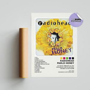 Radiohead Posters / Pablo Honey Poster / Album Cover Poster, Print Wall Art, Custom Poster, Home Decor, Radiohead, Pablo Honey