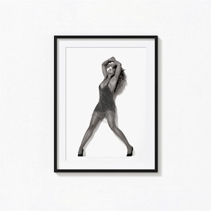Poster di Tina Turner / Arte murale in bianco e nero di Tina Turner, poster di copertina di album, decorazioni per la casa, stampe fotografiche, poster rock 'n' roll, BAM280