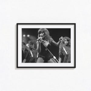 Poster di Tina Turner / Arte murale in bianco e nero di Tina Turner, poster di copertina di album, decorazioni per la casa, stampe fotografiche, poster rock 'n' roll, BAM288