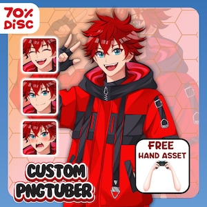 CUSTOM PNGTUBER | Pngtuber Commission | Png Tuber | Anime Art | Anime commission | PNGtuber Model Commission | Veadotube