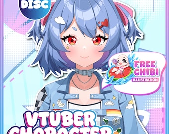 Custom Live2D VTuber Model Commission | Anime Art | PNGTuber | Vtuber Male & Female | Fully Rigged