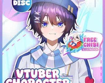 Custom Vtuber Model Live2D Commission – PNGTuber, Fully Rigged Anime Avatar
