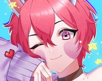 Individuelles Anime Portrait Auftragsarbeit | Personalisiertes PFP für Discord, Twitch, VTuber